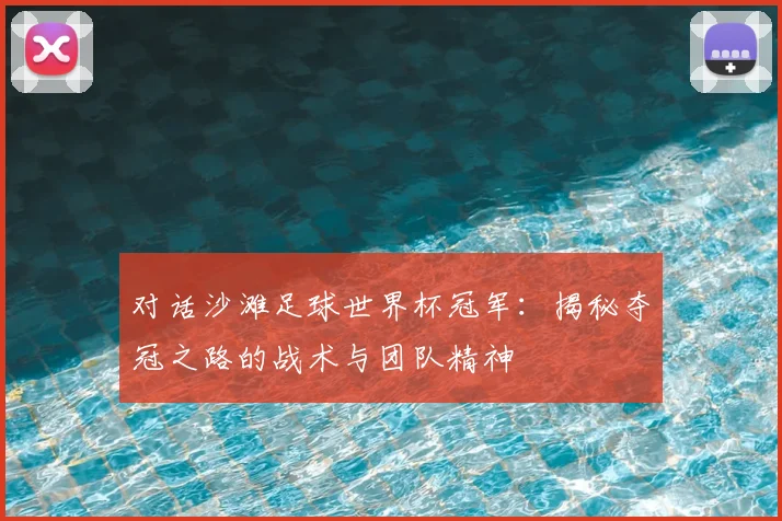 对话沙滩足球世界杯冠军:揭秘夺冠之路的战术与团队精神