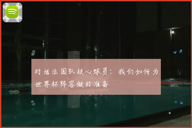 对话法国队核心球员:我们如何为世界杯阵容做好准备